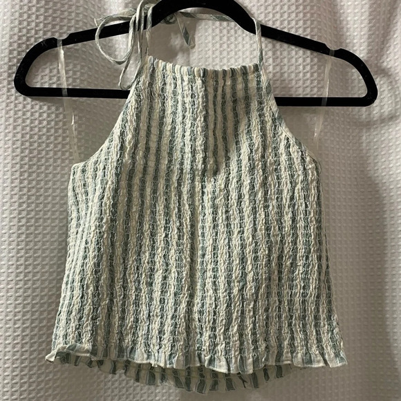 NWOT AEO Smocked Halter Top - Picture 1 of 4